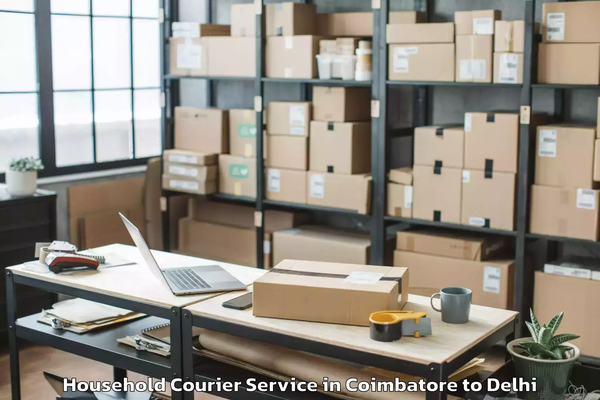 Book Coimbatore to Ramesh Nagar Household Courier Online